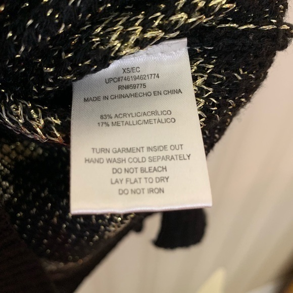 Rampage‎ sweater gold and black size XS - Picture 5 of 7